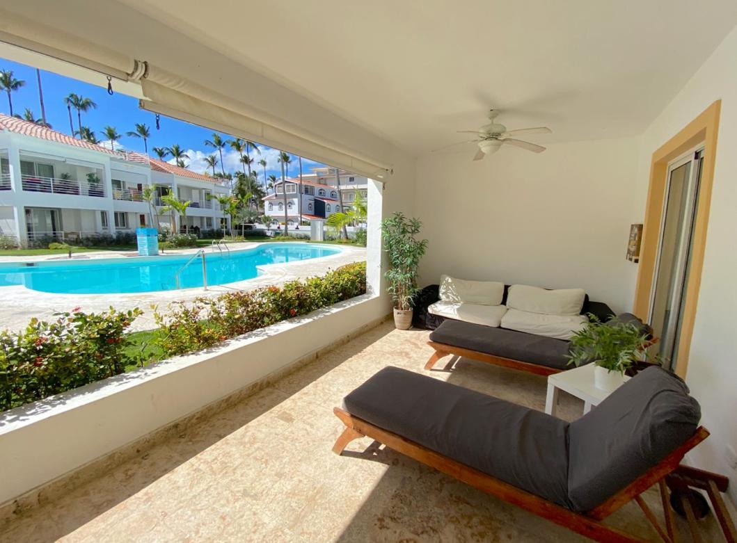 Blue Ocean Beachfront Villas & Apartments - Wifi, Pool, Bbq, Playa Los Corales Пунта-Кана Экстерьер фото